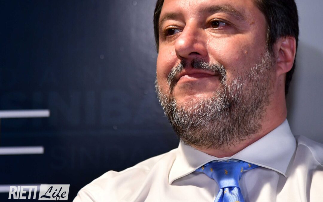Salvini a Rieti per la Salaria: al via i lavori per l’adeguamento a quattro corsie