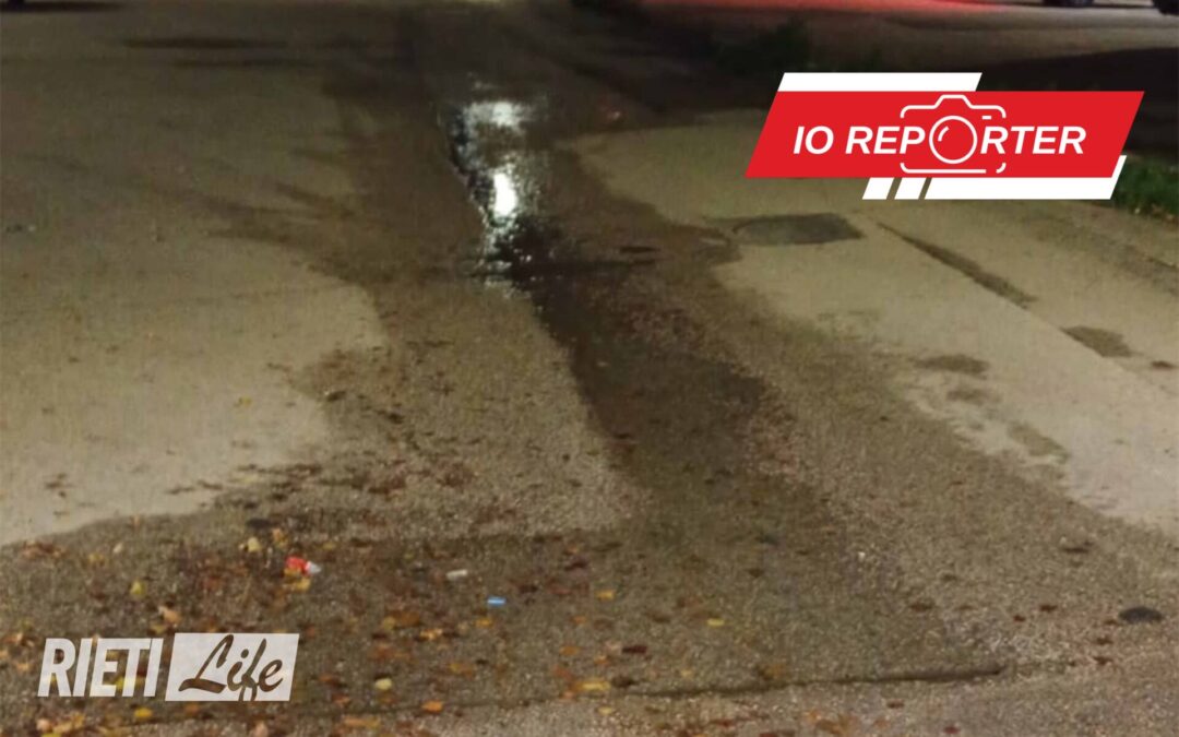 “Piazzale Fusacchia Fusati, rottura idrica irrisolta: rischio ghiaccio sulla strada” – IO REPORTER