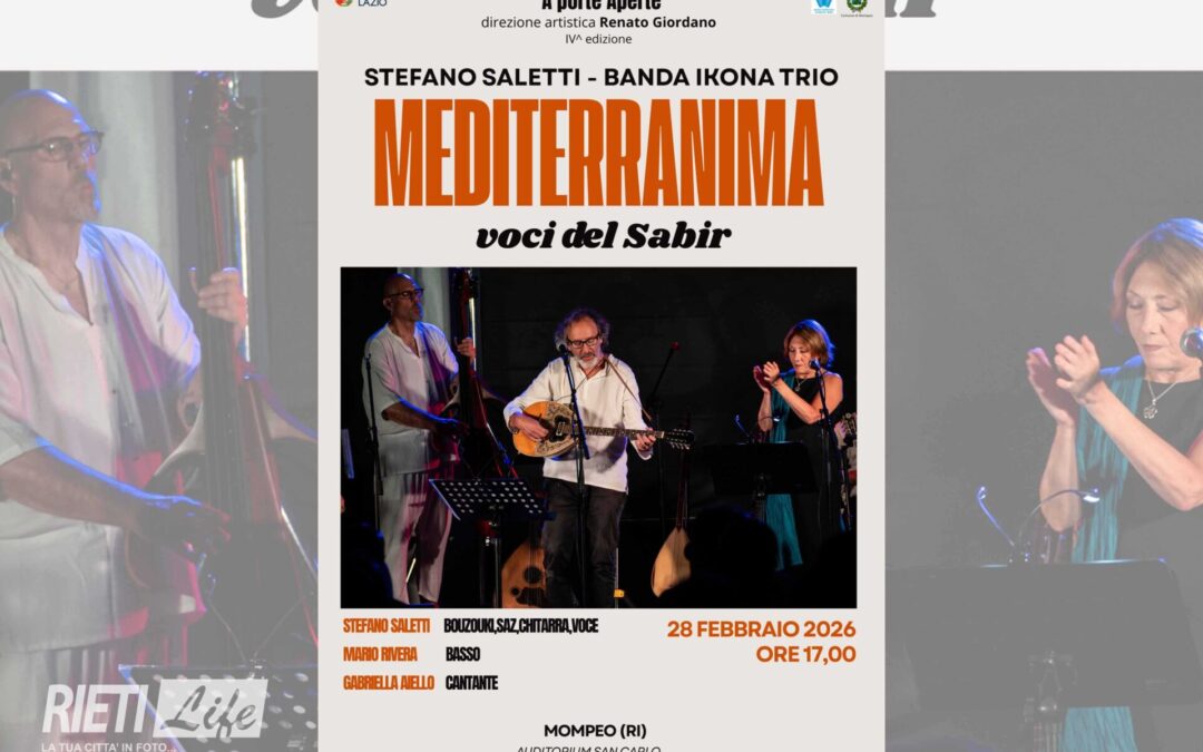 ‘A Porte Aperte’ il 28 febbraio ospita il concerto “Mediterranima – Il canto del Sabir”