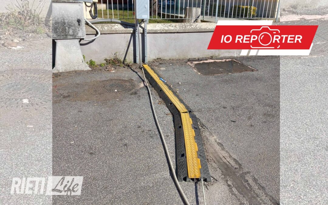 “Villa Reatina, via Antonozzi è pericolosa con cavi scoperti dopo i lavori alla scuola” – Io Reporter