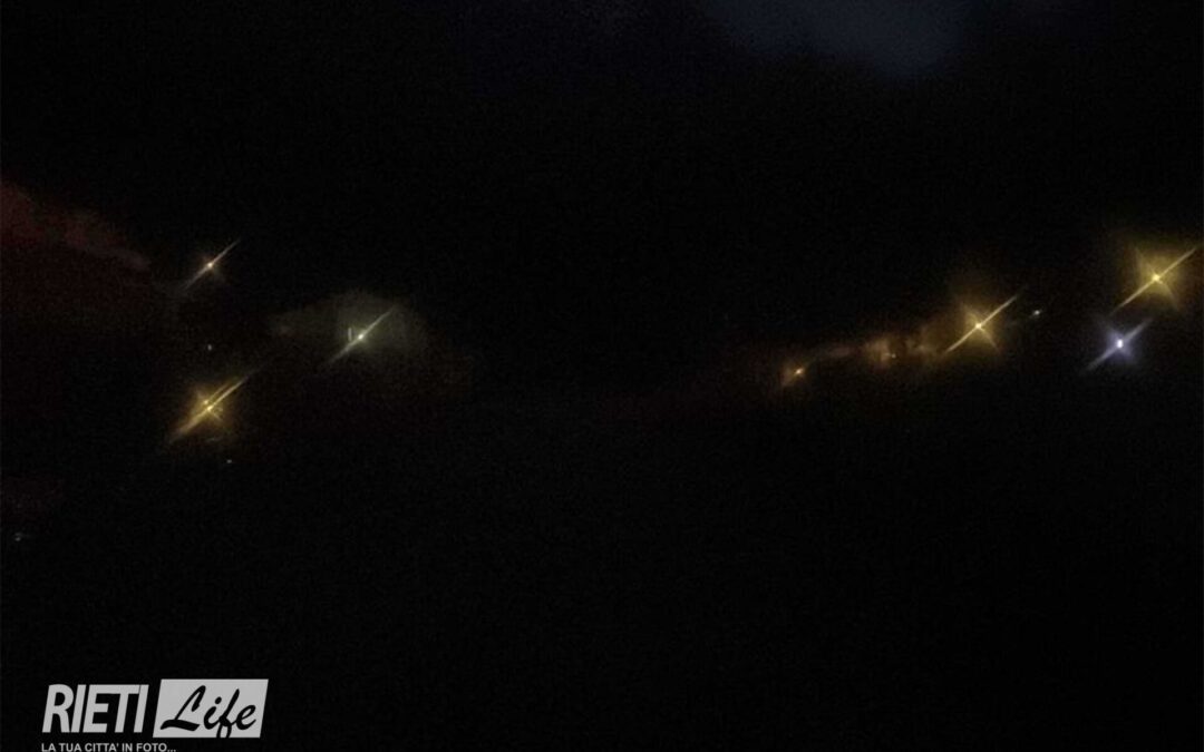 San Lorenzo di Contigliano al buio da tre sere: protesta dei residenti