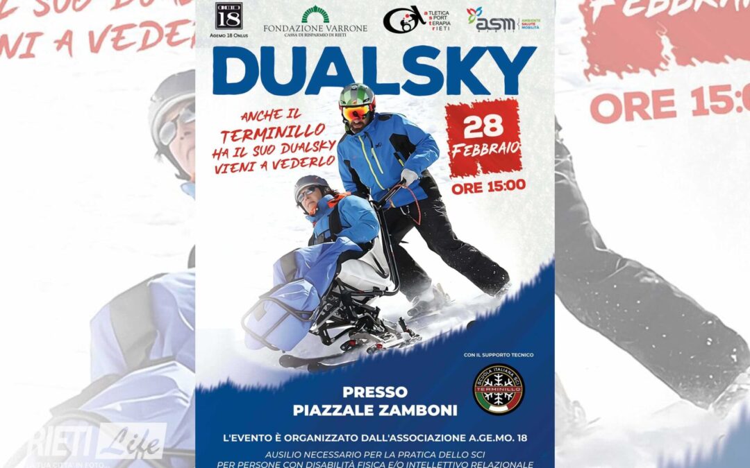 Sabato 28 febbraio l’associazione A.Ge.Mo.18 Onlus presenterà il Dualsky per il supporto delle persone con disabilità